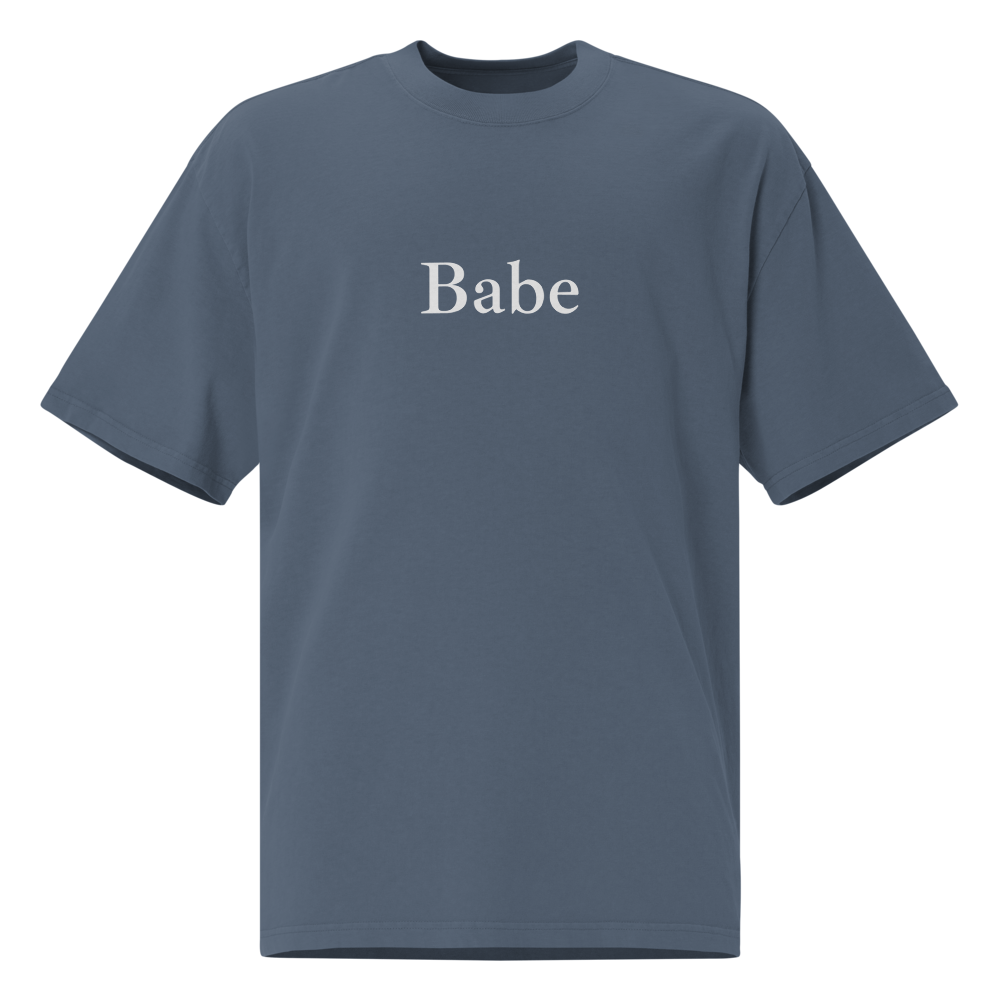 "Babe" Oversized Faded T-Shirt
