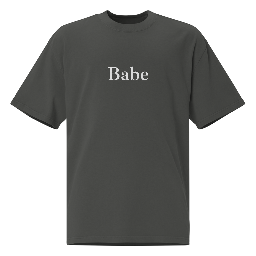 "Babe" Oversized Faded T-Shirt