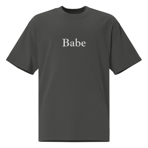 "Babe" Oversized Faded T-Shirt