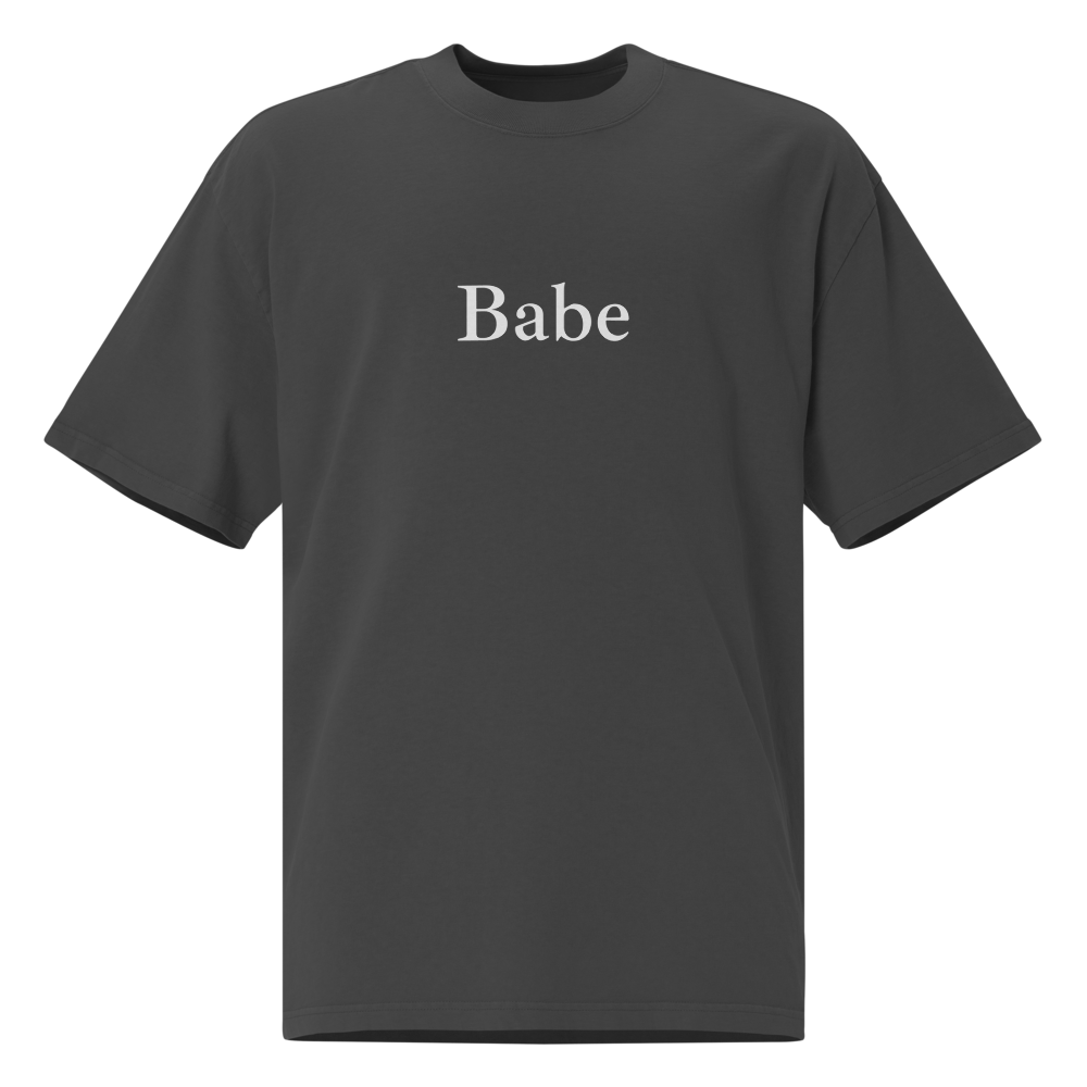 "Babe" Oversized Faded T-Shirt